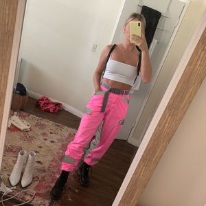 I.AM.GIA Halo Reflective Pant in Hot Pink